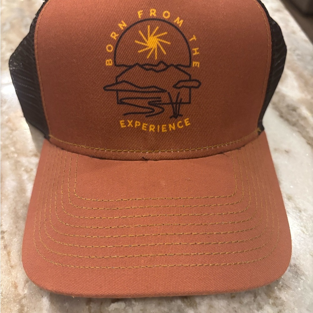 Prana Orange and Black Trucker Hat